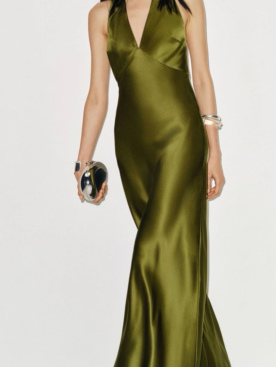 Reformation Dresses & Skirts - Reformation Daniela Silk Dress in Pear